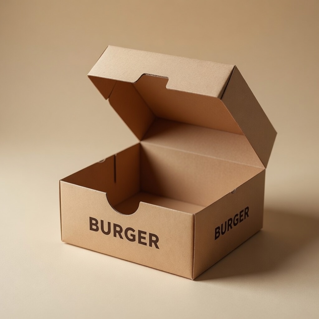 Custom Corrugated Burger Boxes With Window